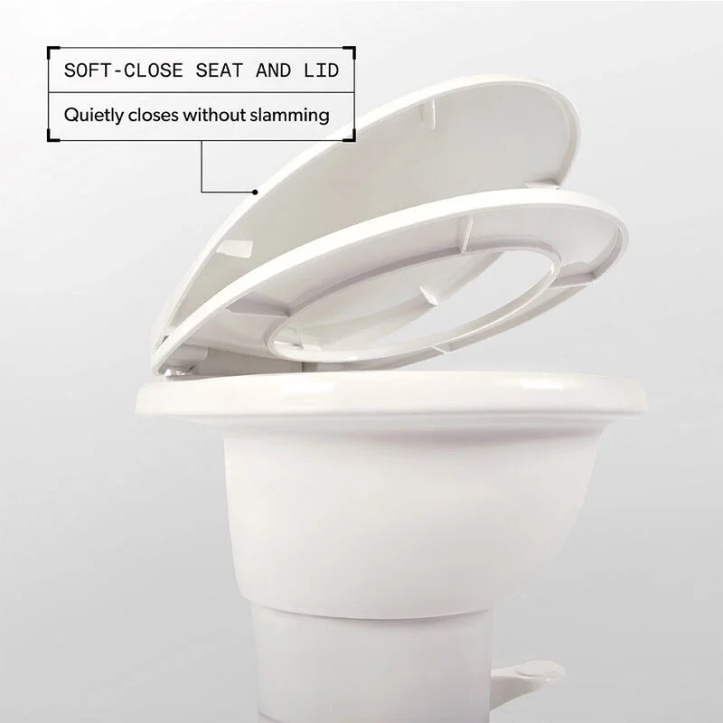 Dometic Model 410 Complete RV Toilet – Standard Height Porcelain Bowl (White)