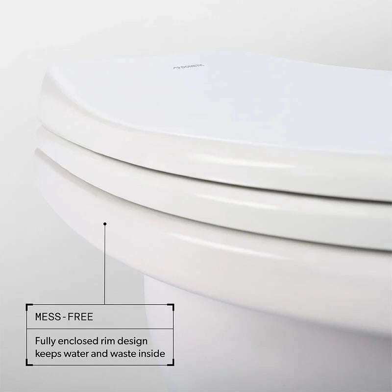 Dometic Model 410 Complete RV Toilet – Standard Height Porcelain Bowl (White)