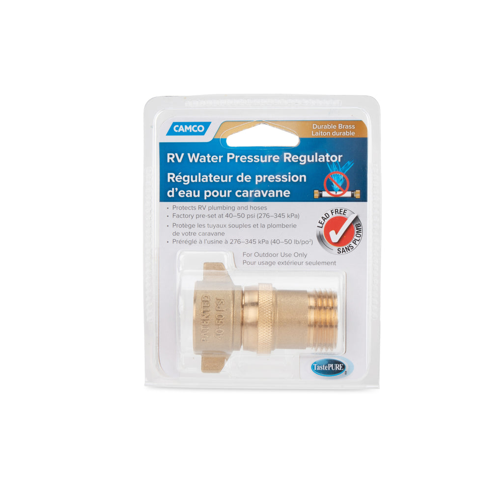 Camco Brass Marine/RV Water Pressure Regulator (Model 40055)